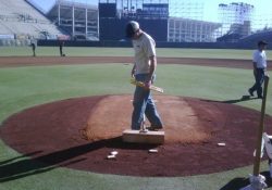 dirt pitching mound dirt pitching mound